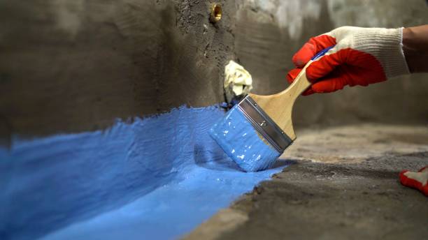 Commercial Waterproofing project at a Wilmette, IL business property by SJ Waterproofing Pros